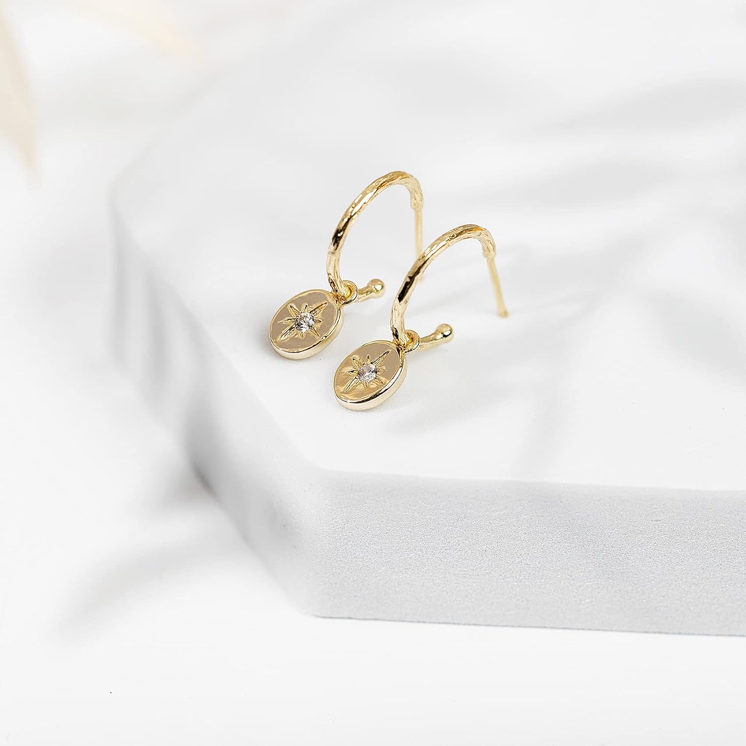 image:imagePAVOI 14K Gold Plated 925 Sterling Silver Post Huggie With Dangle Butterfly Evil Eye Hamsa Pearl Hoop Earring For Women Trendy Dangle Hoop EarringsYellow Gold