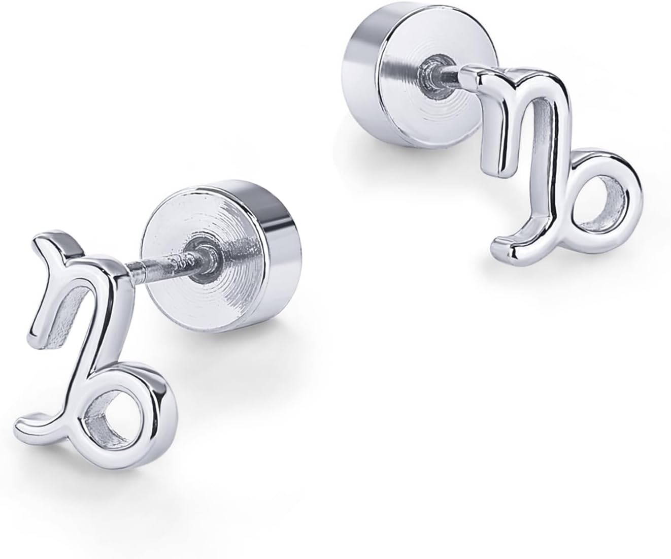 image:imagePAVOI 14K Gold Plated 925 Sterling Silver Posts Zodiac Sign Flat Back Earring Studs Birthday Gift for Women Astrology Earring PairCapricorn