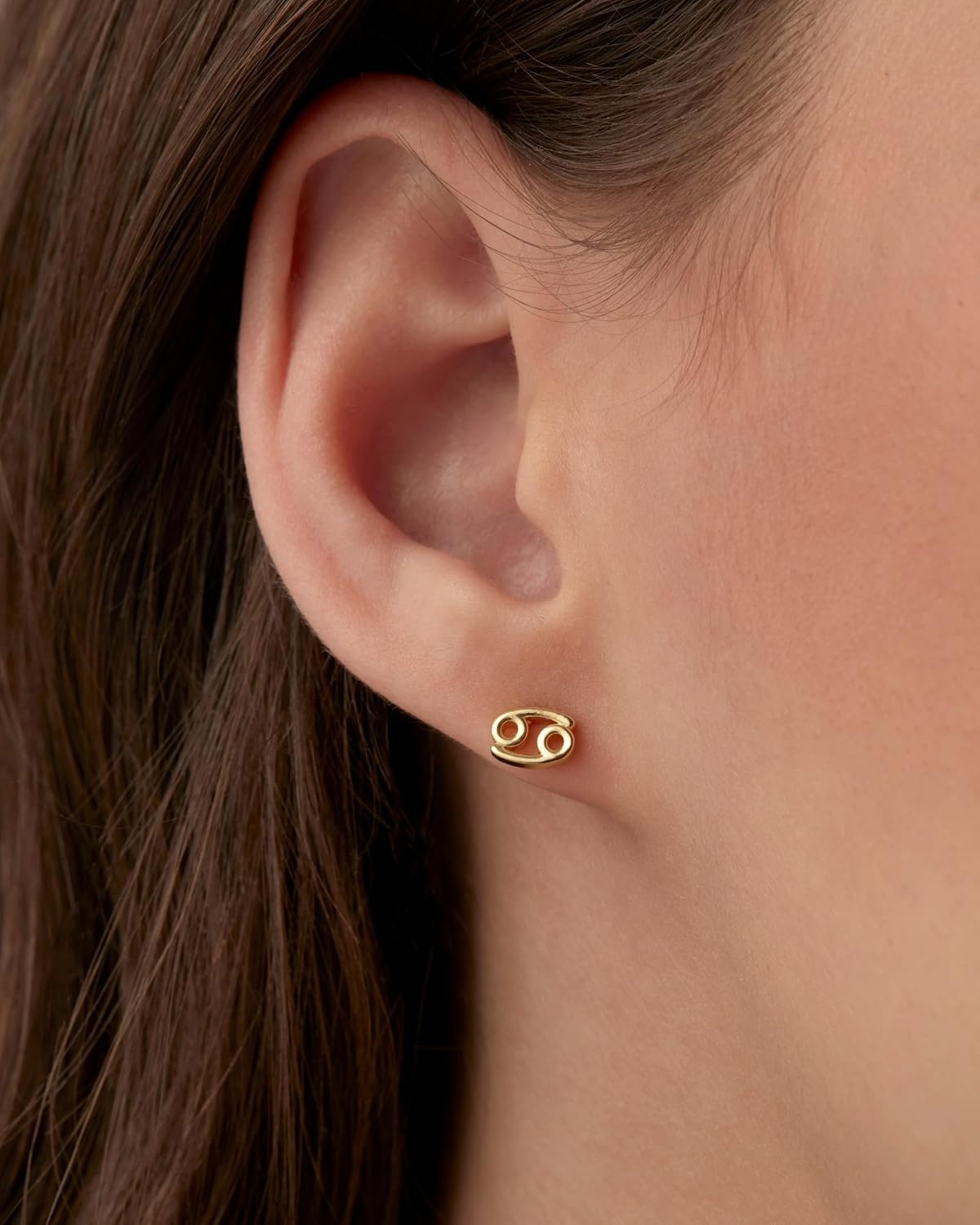 image:imagePAVOI 14K Gold Plated 925 Sterling Silver Posts Zodiac Sign Flat Back Earring Studs Birthday Gift for Women Astrology Earring PairLibra
