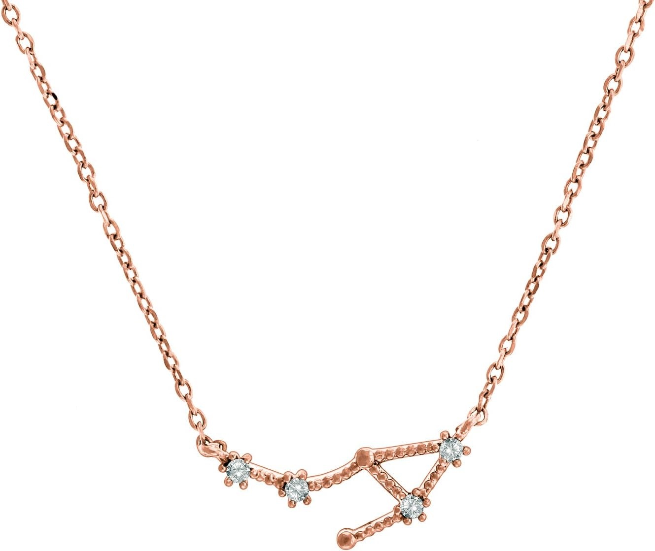 image:imagePAVOI 14K Gold Plated Astrology Constellation Horoscope Zodiac Necklace 1618Rose Gold