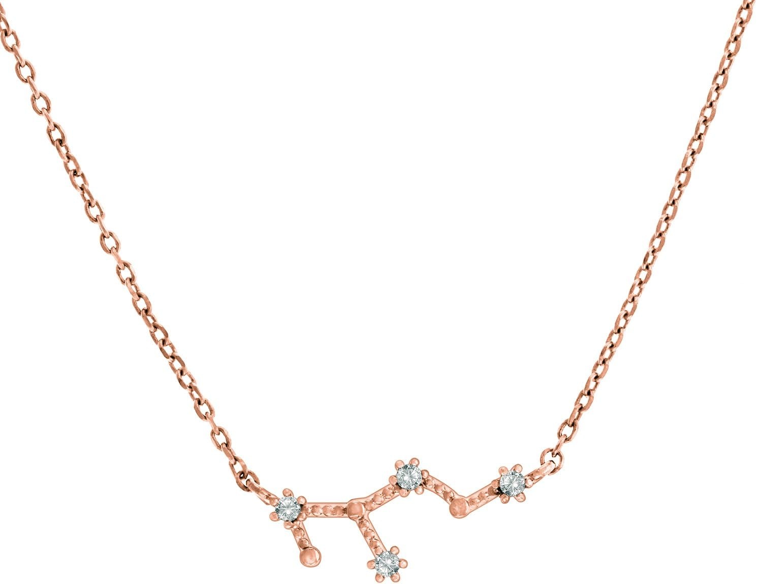 image:imagePAVOI 14K Gold Plated Astrology Constellation Horoscope Zodiac Necklace 1618Rose Gold