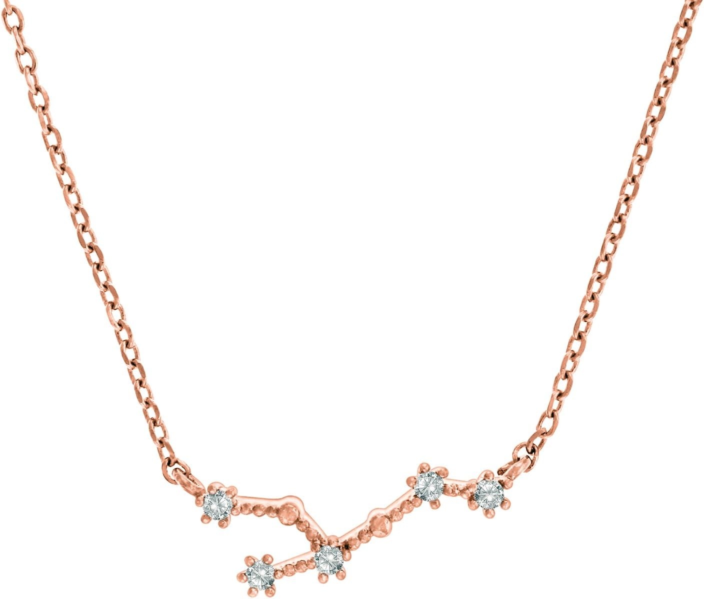 image:imagePAVOI 14K Gold Plated Astrology Constellation Horoscope Zodiac Necklace 1618Rose Gold