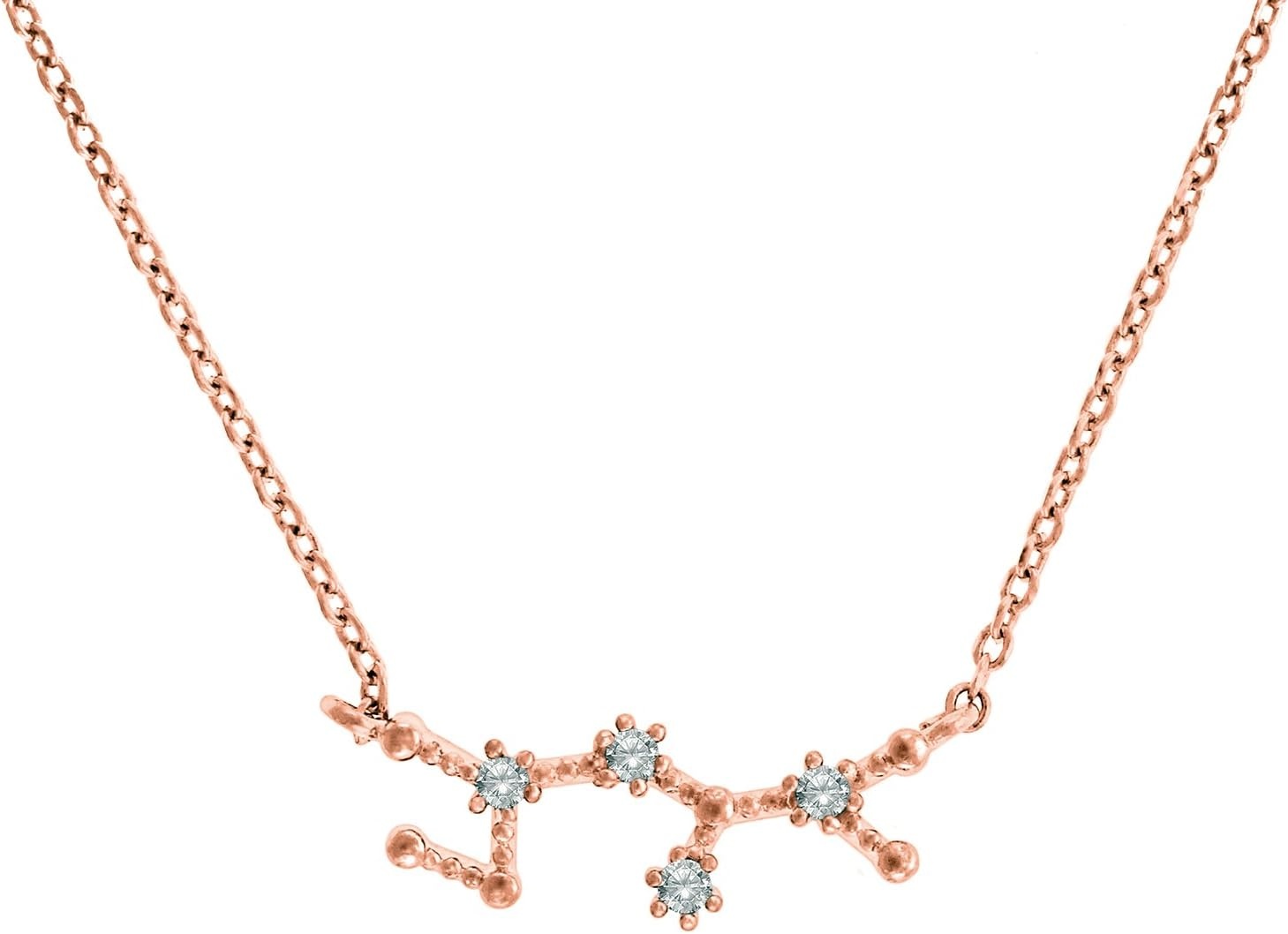 image:imagePAVOI 14K Gold Plated Astrology Constellation Horoscope Zodiac Necklace 1618Rose Gold