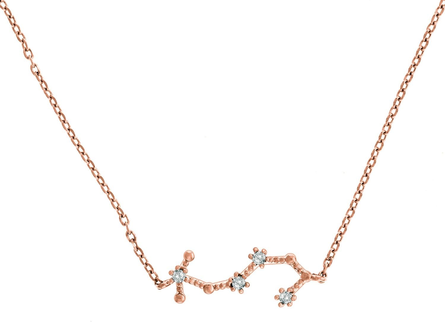 image:imagePAVOI 14K Gold Plated Astrology Constellation Horoscope Zodiac Necklace 1618Rose Gold