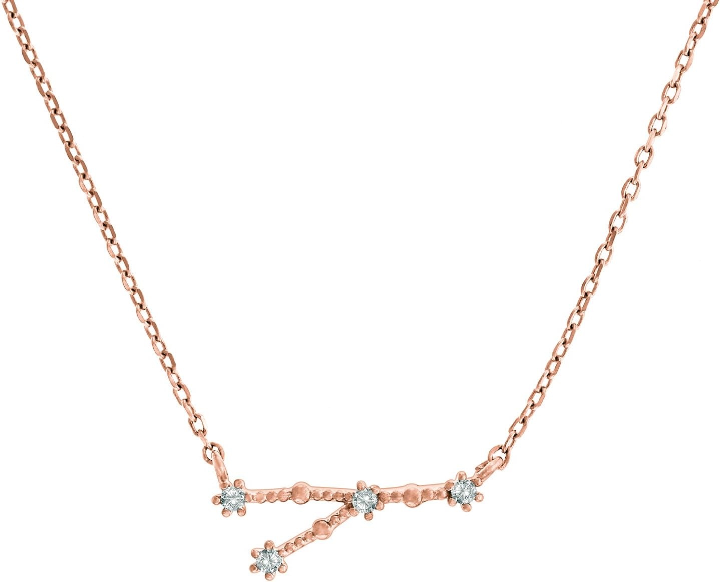 image:imagePAVOI 14K Gold Plated Astrology Constellation Horoscope Zodiac Necklace 1618Rose Gold