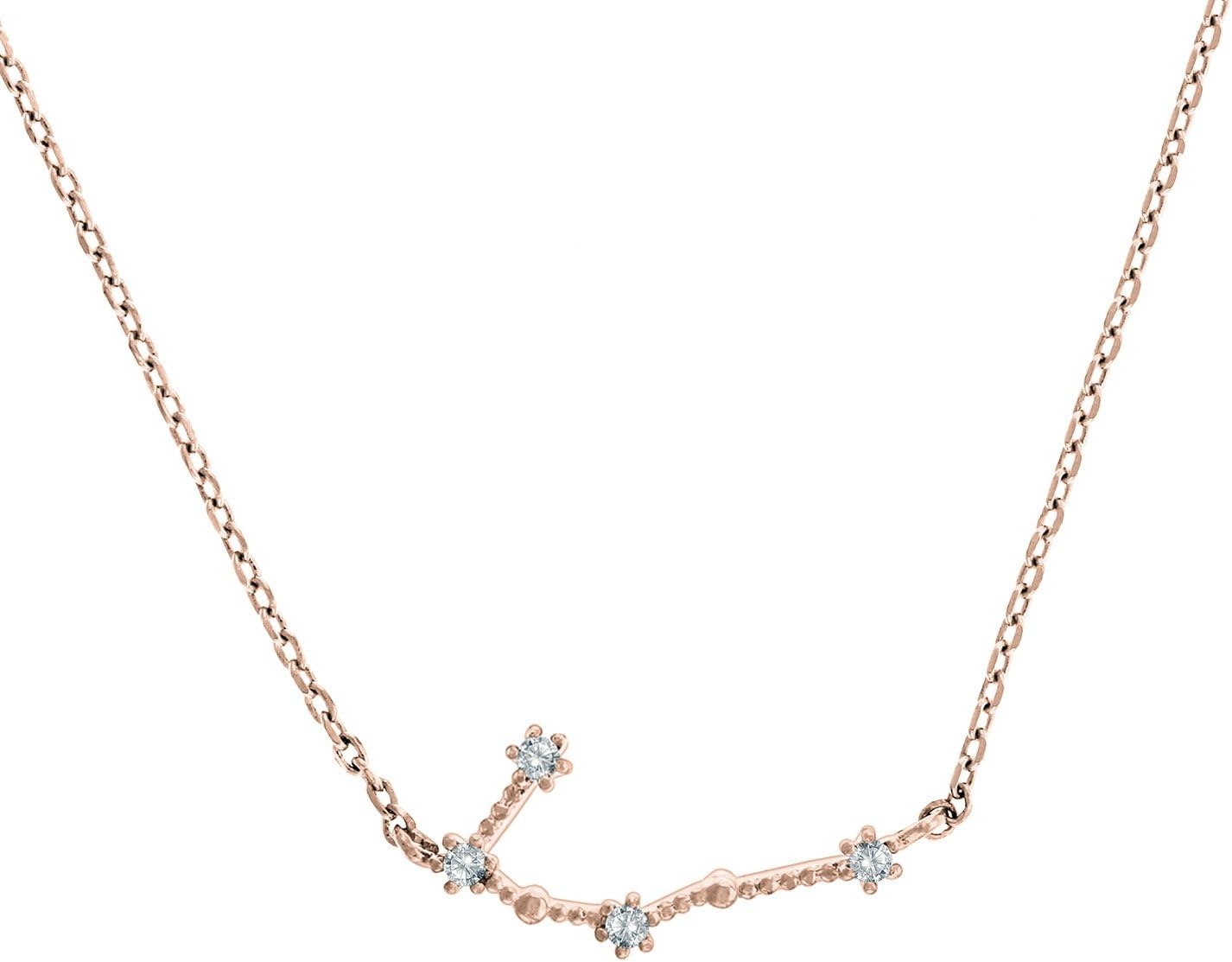 image:imagePAVOI 14K Gold Plated Astrology Constellation Horoscope Zodiac Necklace 1618Rose Gold