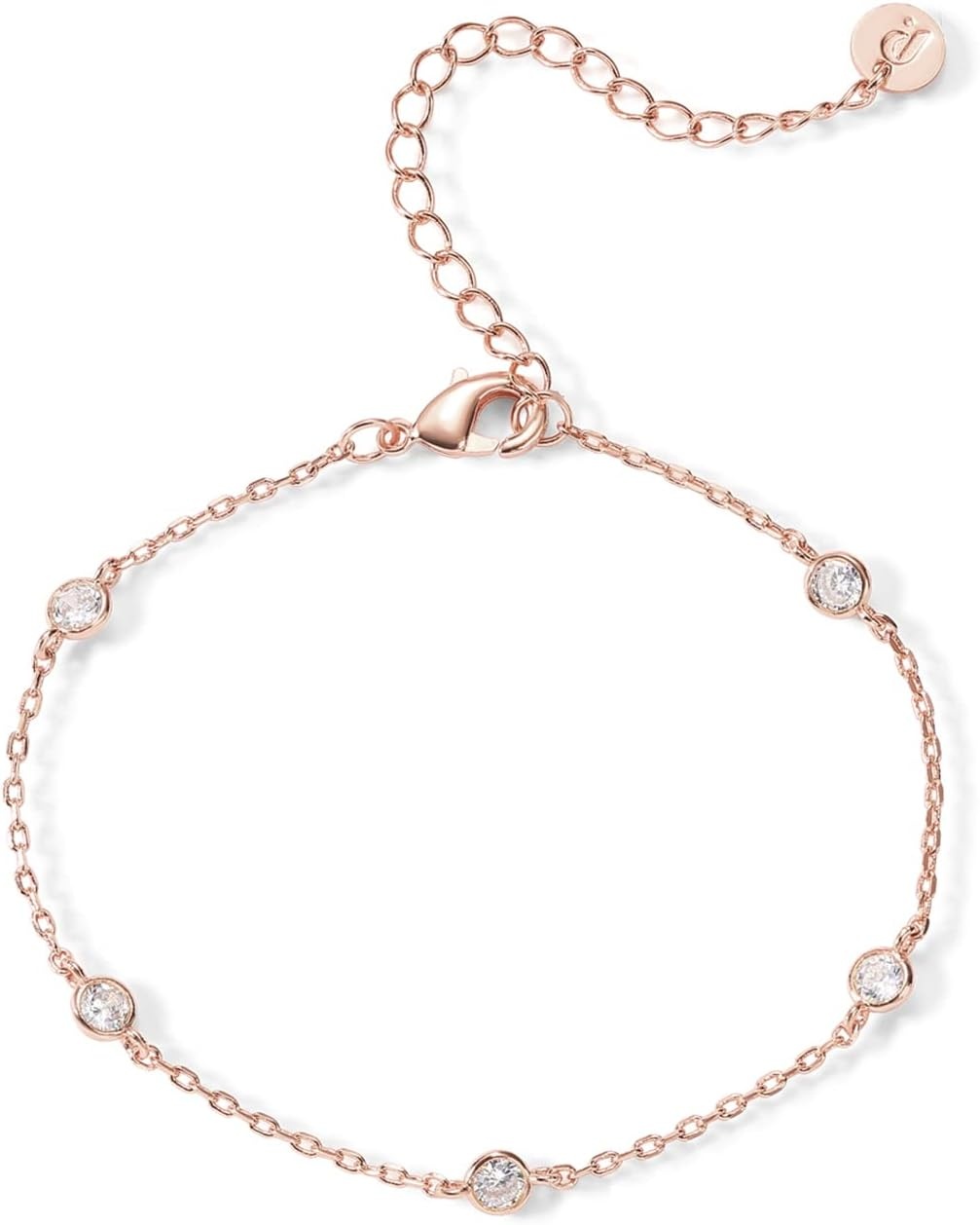 image:imagePAVOI 14K Gold Plated Beaded Bracelet for Women Stackable Gold Bead Bracelet Adjustable Dainty Gold JewelryRose Gold