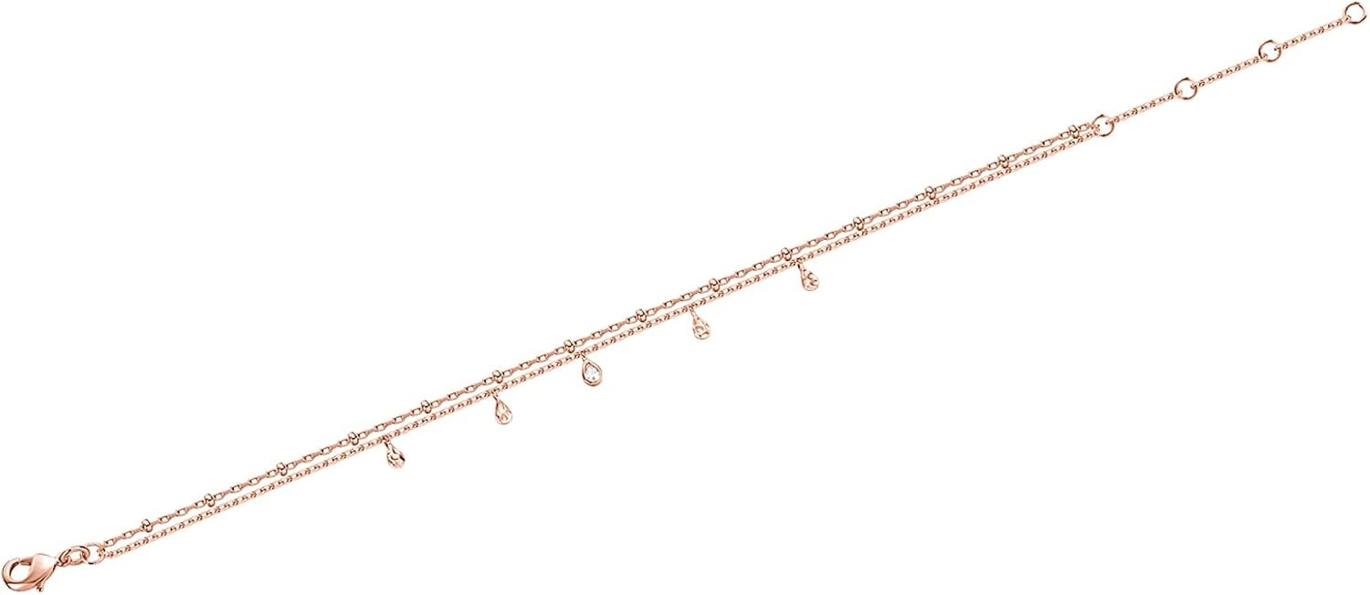 image:imagePAVOI 14K Gold Plated Beaded Bracelet for Women Stackable Gold Bead Bracelet Adjustable Dainty Gold JewelryRose Gold