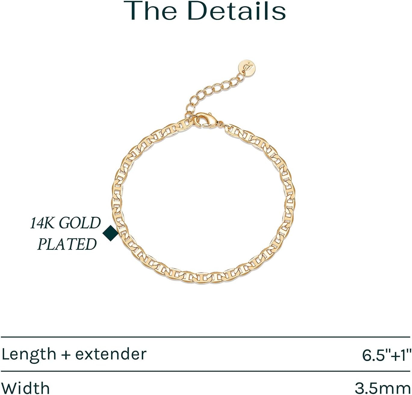 image:imagePAVOI 14K Gold Plated Beaded Bracelet for Women Stackable Gold Bead Bracelet Adjustable Dainty Gold JewelryYellow Gold