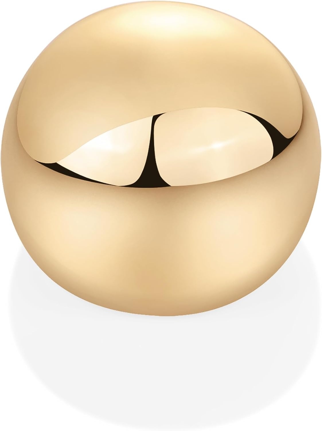 image:imagePAVOI 14K Gold Plated Chunky Domed Statement Ring for Women Lightweight Trendy Sphere Rings Statement JewelryYellow Gold