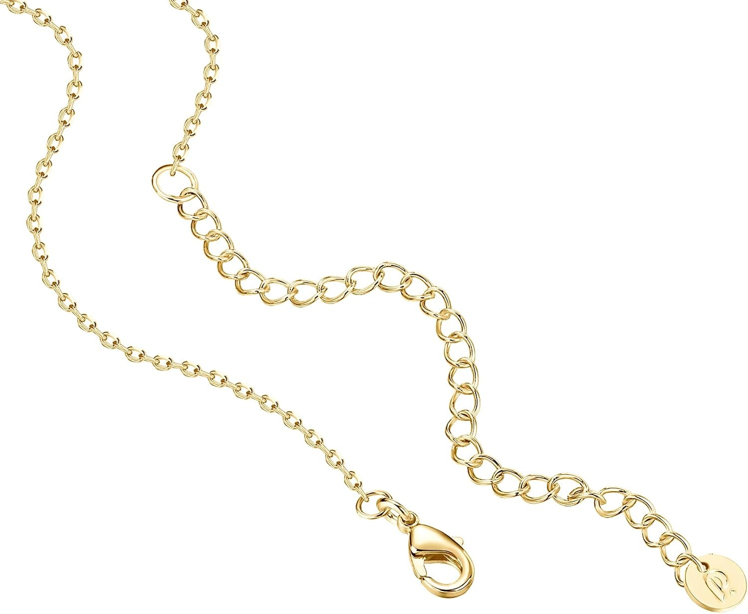 image:imagePAVOI 14K Gold Plated Circle CZ Solitaire Necklace Elegant Bezel Pendant Dainty Cubic Zirconia Halo Choker Necklaces for WomenYellow Gold