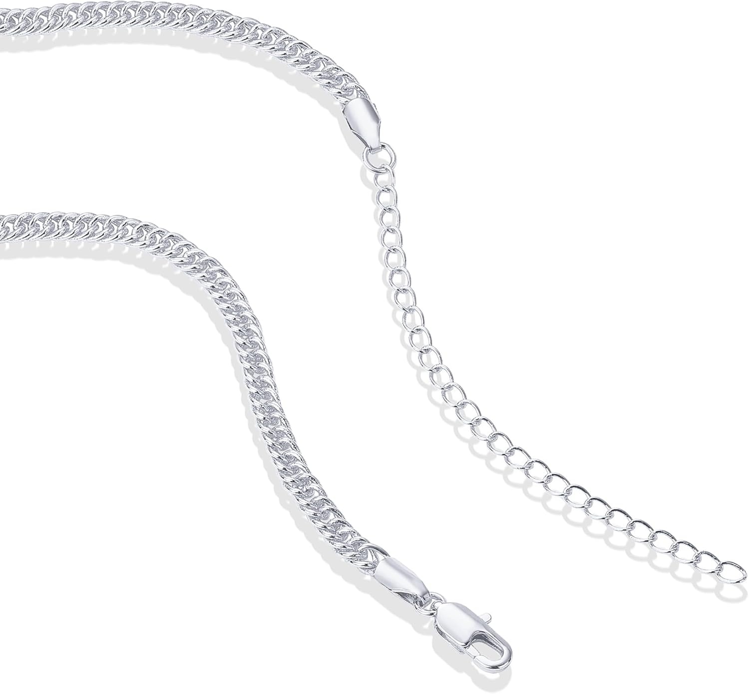 image:imagePAVOI 14K Gold Plated Curb Paperclip Box Sphere Bead Snake Herringbone and Figaro Chain Adjustable NecklaceWhite Gold