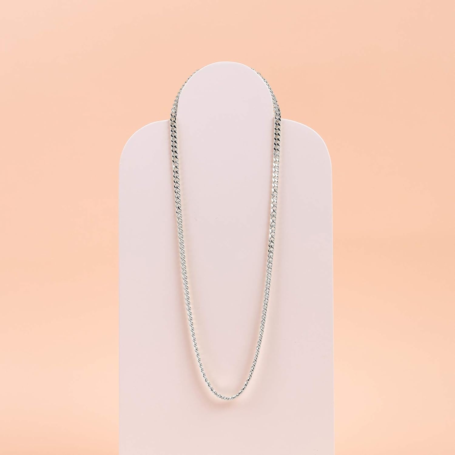 image:imagePAVOI 14K Gold Plated Curb Paperclip Box Sphere Bead Snake Herringbone and Figaro Chain Adjustable NecklaceWhite Gold