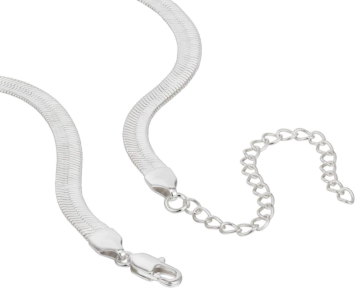 image:imagePAVOI 14K Gold Plated Curb Paperclip Box Sphere Bead Snake Herringbone and Figaro Chain Adjustable NecklaceWhite Gold