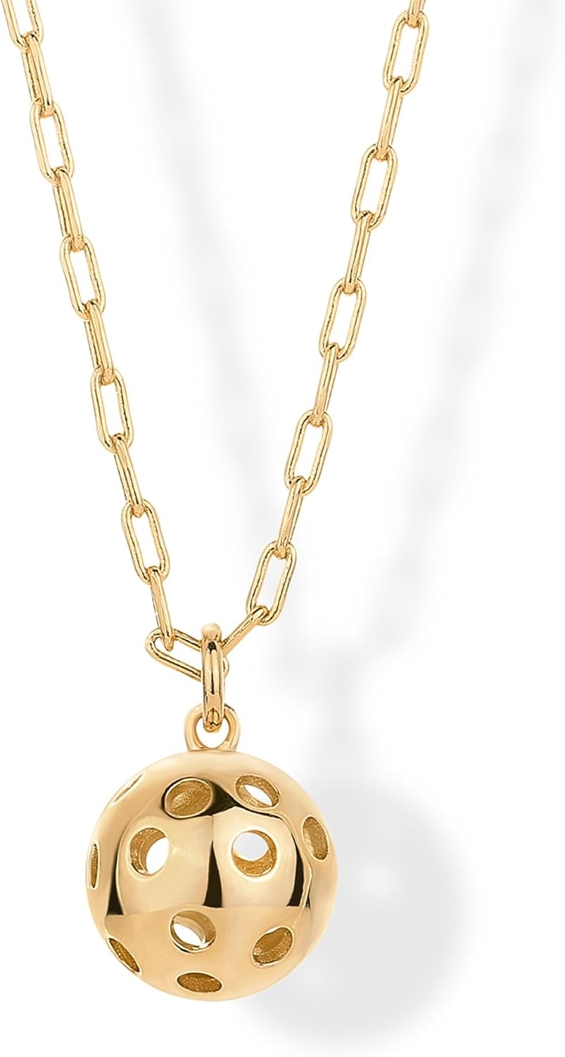 image:imagePAVOI 14K Gold Plated Dainty Cubic Zirconia Pendant Necklace for Women Dot Elephant Butterfly Pineapple Lock Knot Palm Tree Bow Smiley Pendant Layering Chain NecklacesYellow Gold