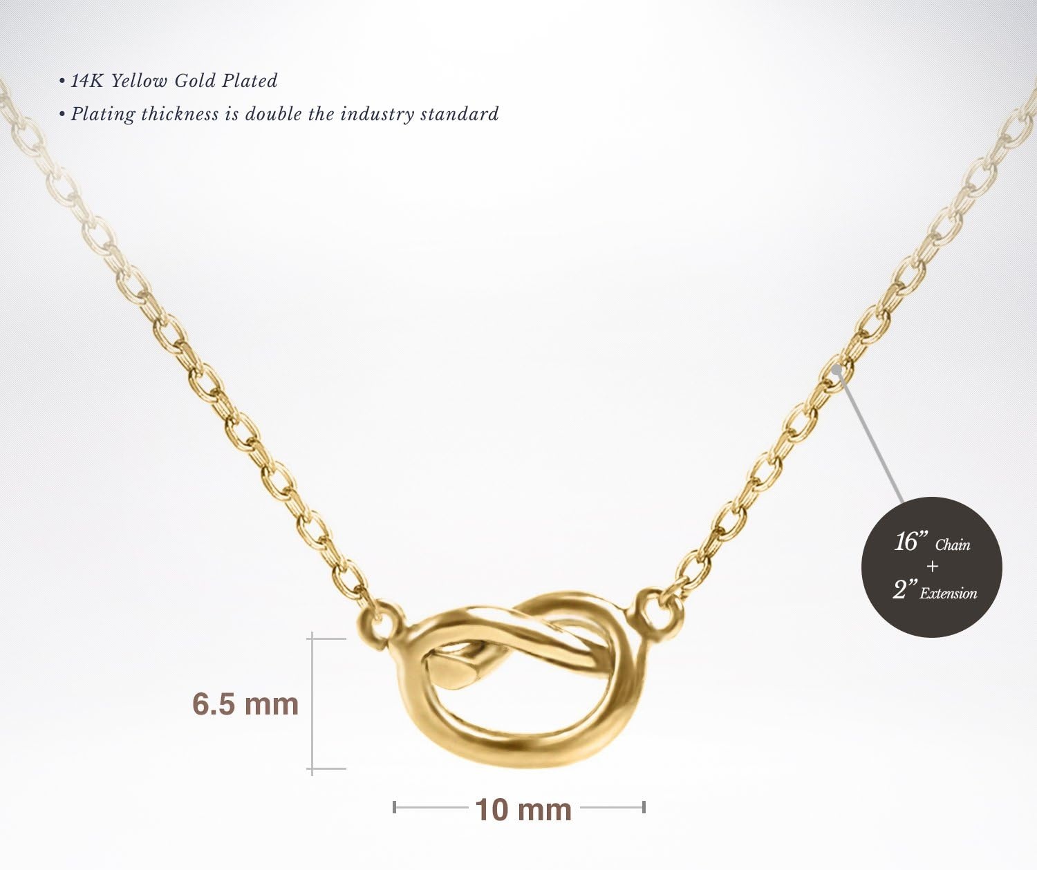 image:imagePAVOI 14K Gold Plated Dainty Cubic Zirconia Pendant Necklace for Women Dot Elephant Butterfly Pineapple Lock Knot Palm Tree Bow Smiley Pendant Layering Chain NecklacesYellow Gold
