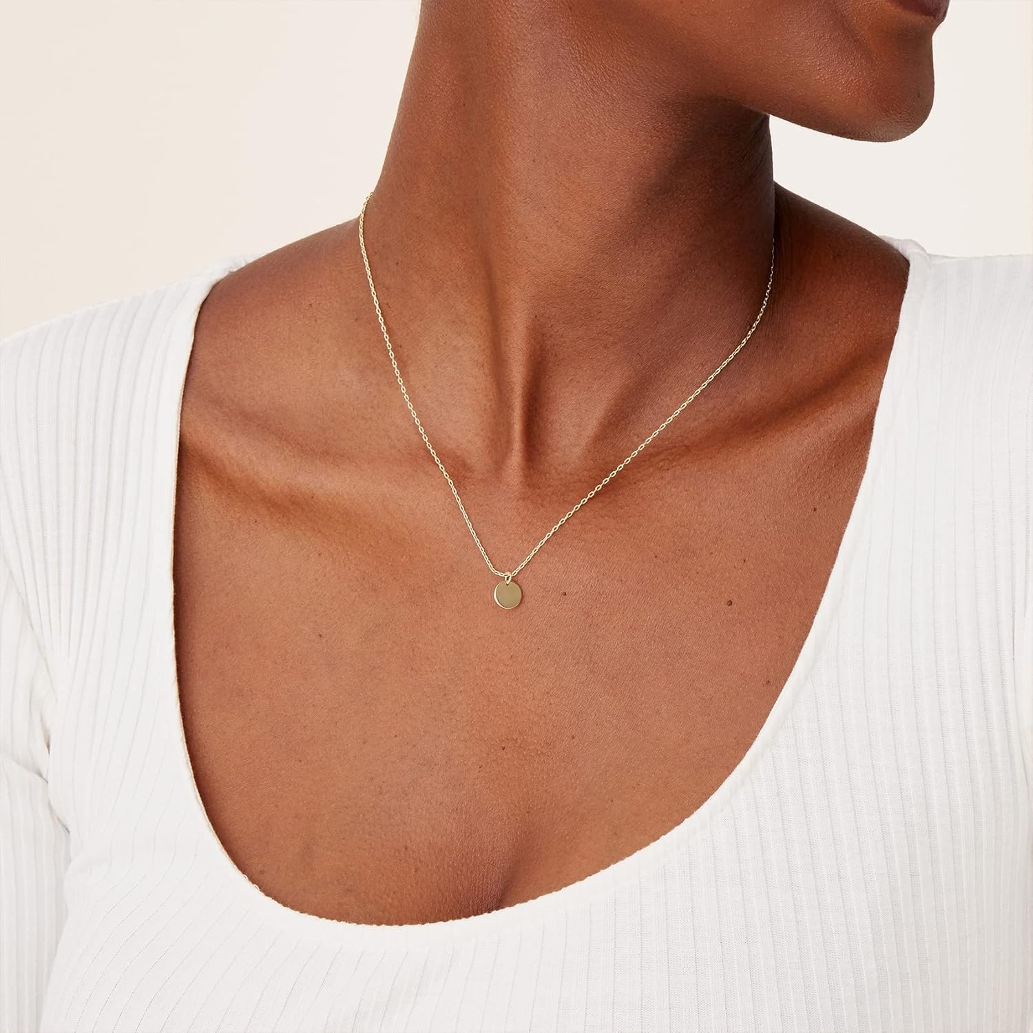 image:imagePAVOI 14K Gold Plated Dainty Cubic Zirconia Pendant Necklace for Women Dot Elephant Butterfly Pineapple Lock Knot Palm Tree Bow Smiley Pendant Layering Chain NecklacesYellow Gold
