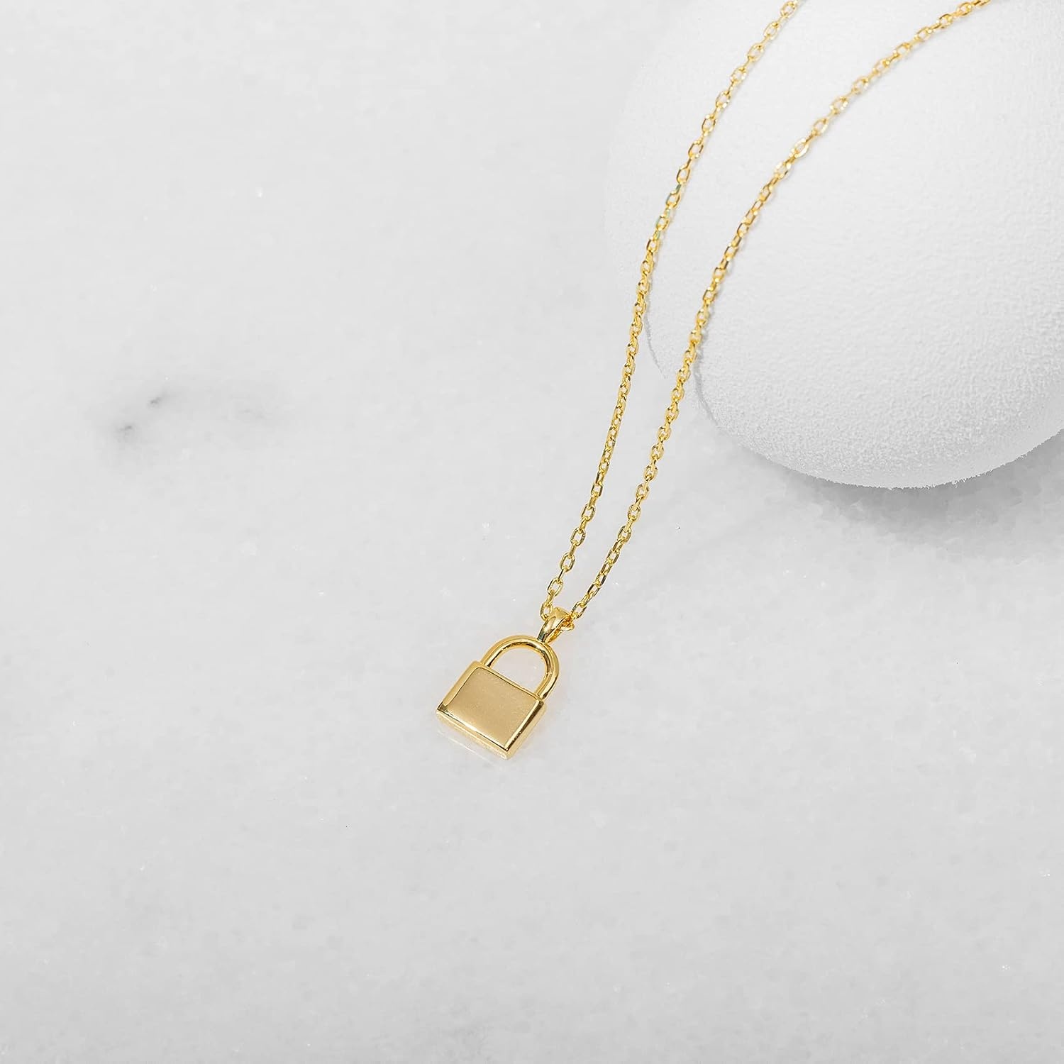 image:imagePAVOI 14K Gold Plated Dainty Cubic Zirconia Pendant Necklace for Women Dot Elephant Butterfly Pineapple Lock Knot Palm Tree Bow Smiley Pendant Layering Chain NecklacesYellow Gold