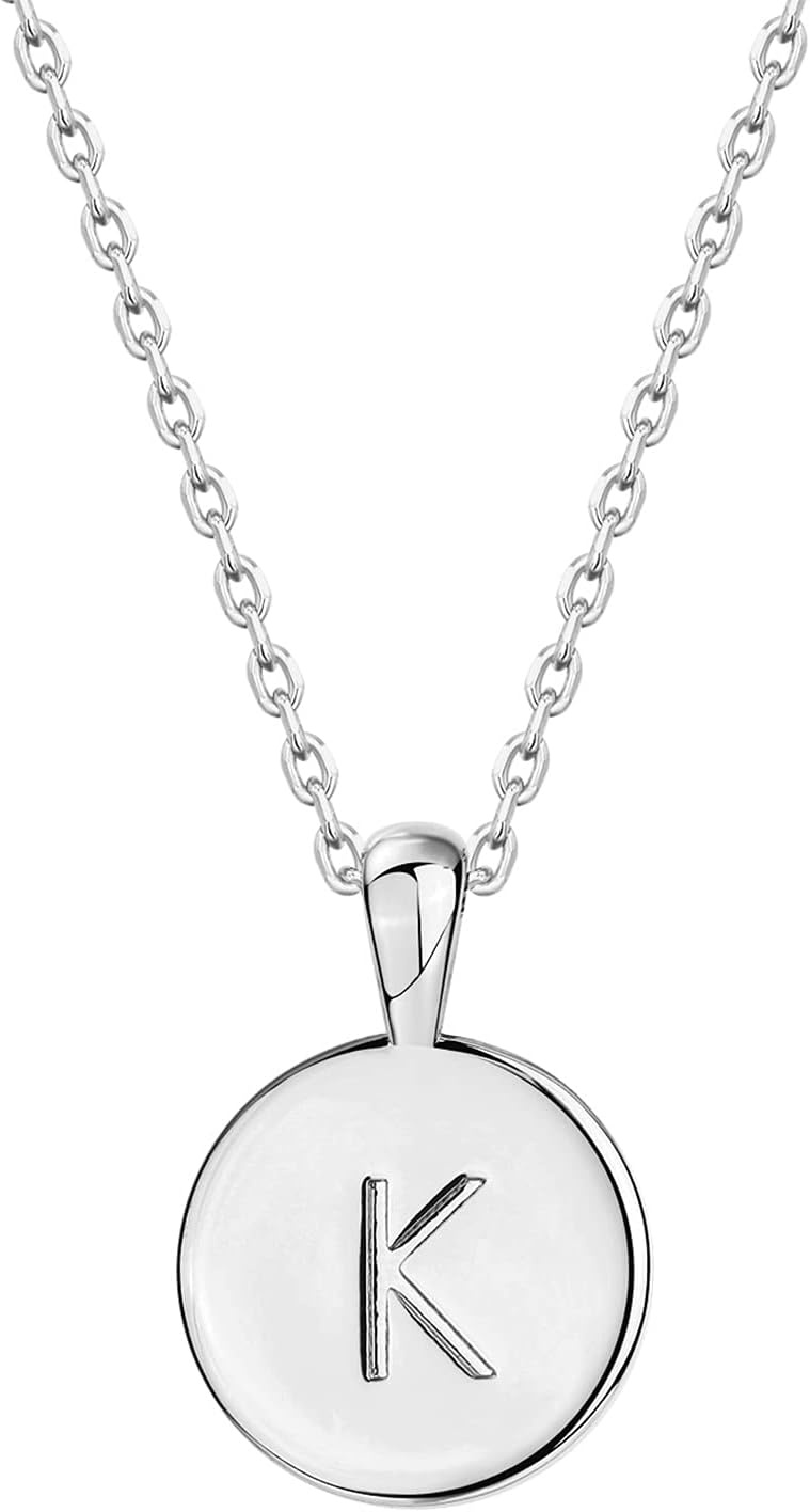 image:imagePAVOI 14K Gold Plated Initial Letter Pendant Necklace for Women Gold Alphabetical Initial Necklace K