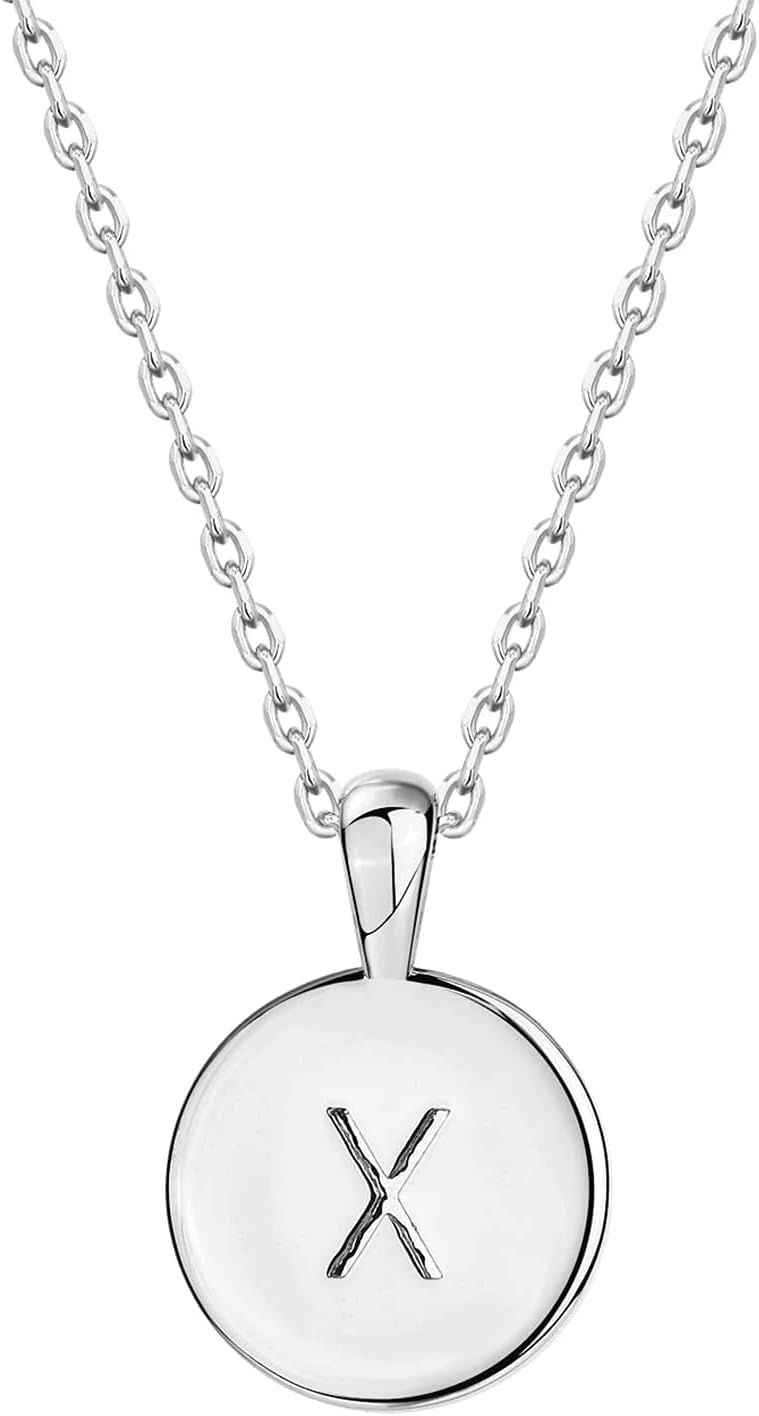 image:imagePAVOI 14K Gold Plated Initial Letter Pendant Necklace for Women Gold Alphabetical Initial Necklace X