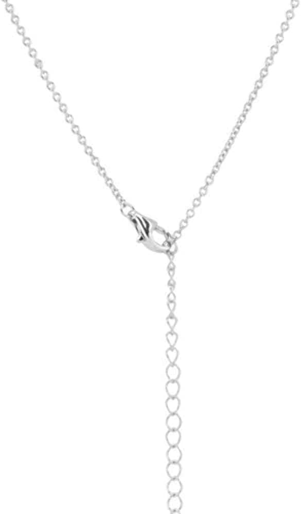 image:imagePAVOI 14K Gold Plated Opal Pendant Necklaces for Women Created Opal Cubic Zirconia Dainty Necklace Butterfly Round Triangle Antler Bar PendantsWhite Gold