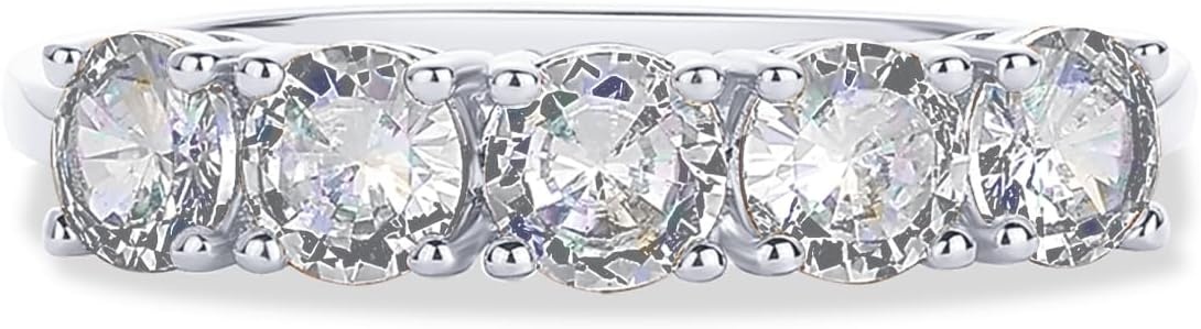 image:imagePAVOI 14K Gold Plated Premium Cubic Zirconia Engagement Ring for Women Promise Eternity Ring JewelryWhite Gold