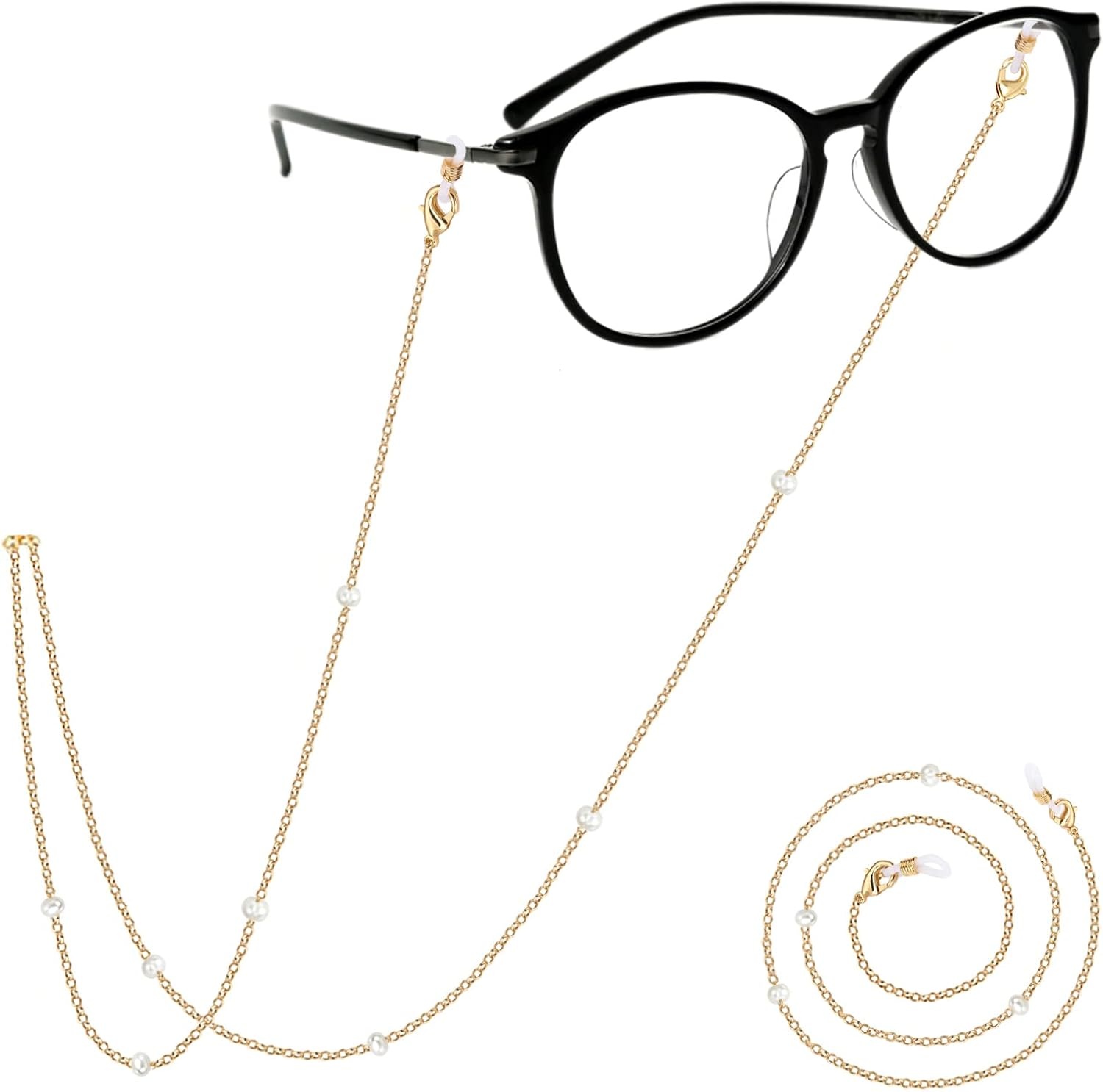image:imagePAVOI 14K Gold Plated SunglassesGlasses Strap Lanyard Glasses Chains for Women Gold Eye Glasses Holder Around NeckYellow Gold