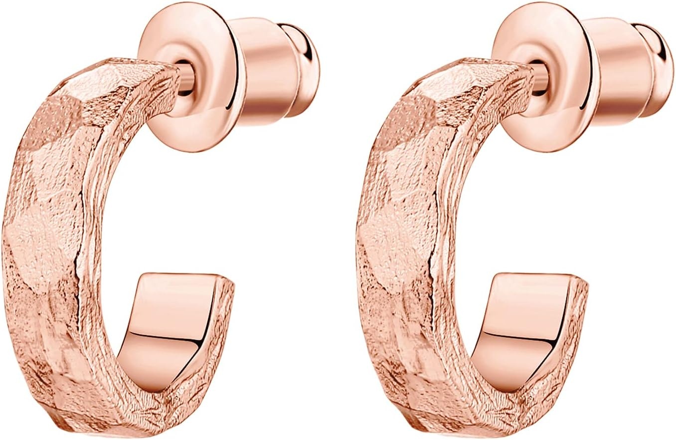 image:imagePAVOI 14K Gold Plated Thin Square Edge Open Hoop Earrings for Women Trendy Lightweight Open Hoops110 Millimeters