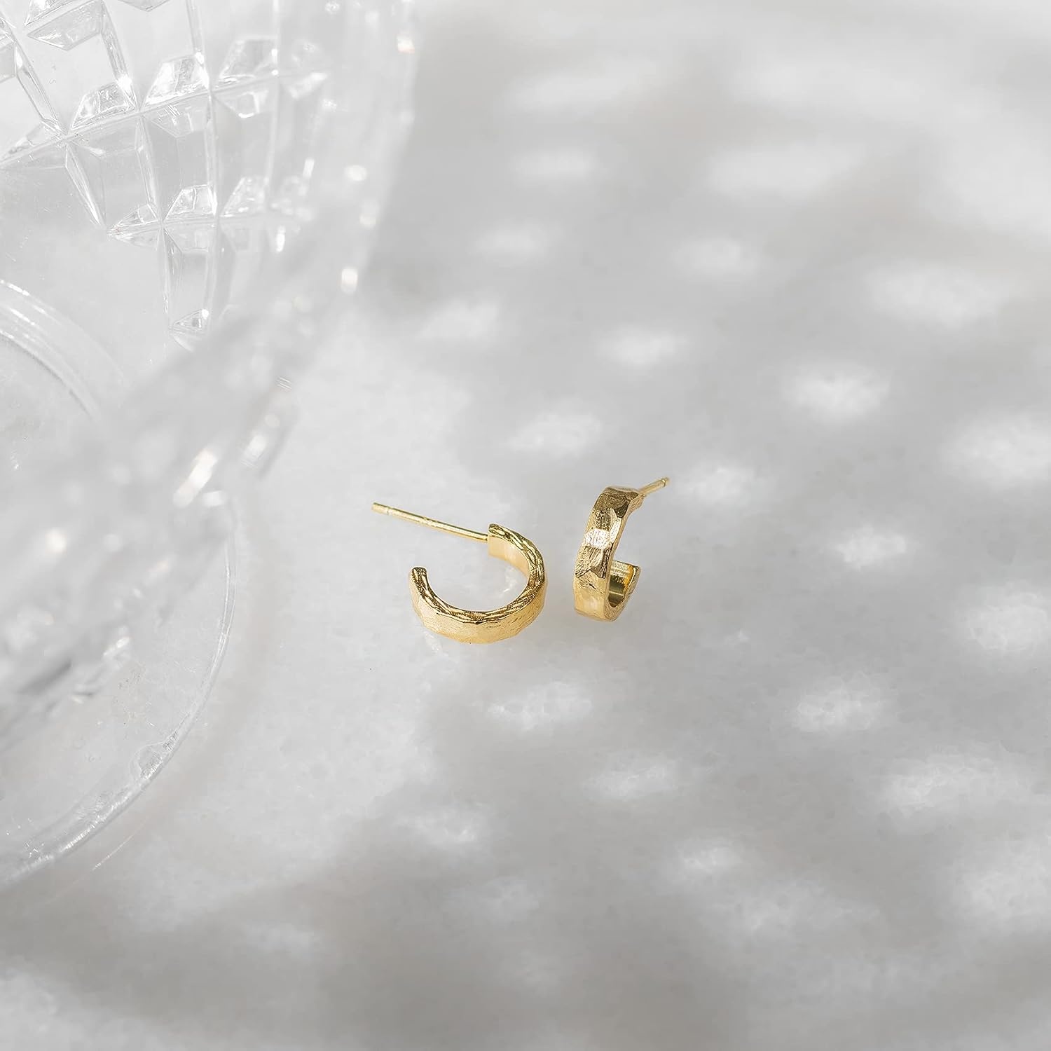image:imagePAVOI 14K Gold Plated Thin Square Edge Open Hoop Earrings for Women Trendy Lightweight Open Hoops110 Millimeters
