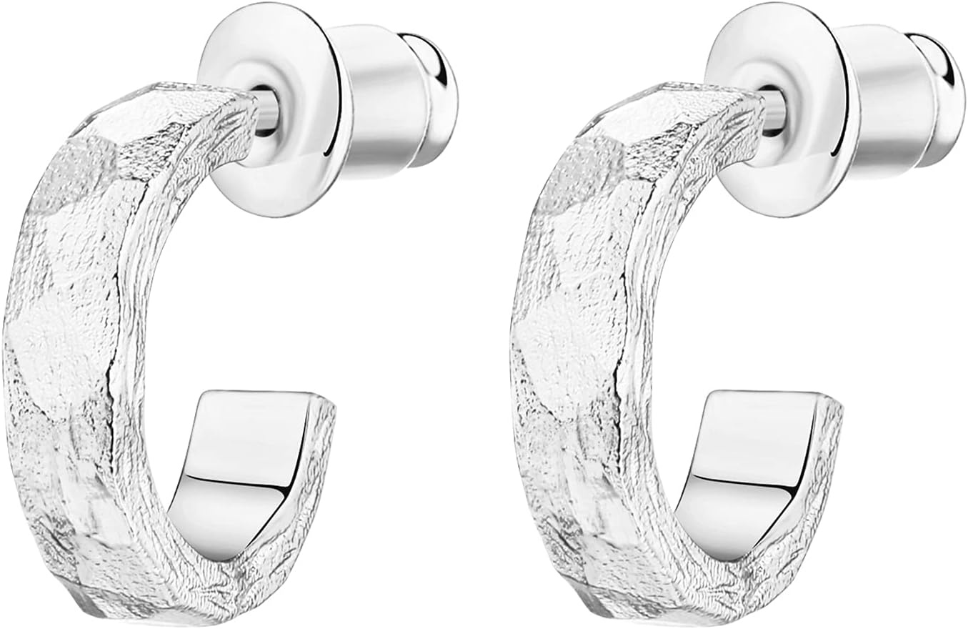 image:imagePAVOI 14K Gold Plated Thin Square Edge Open Hoop Earrings for Women Trendy Lightweight Open Hoops110 Millimeters