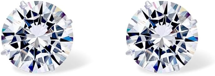image:imagePAVOI 14K Real Gold Studs Moissanite Earrings for Women 024 Carat Round Lab Created Moissanite Stone Solid Gold Stud Earrings Men02CTPair 3mm