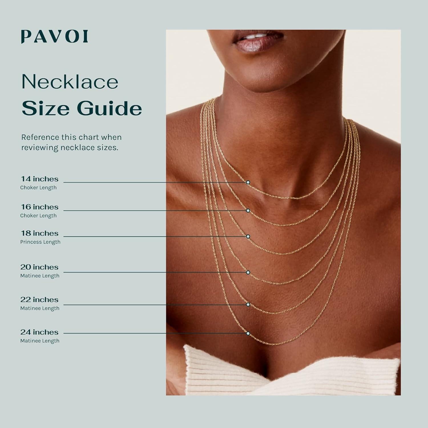 image:imagePAVOI 14K18K Gold Plated Dainty Pearl Necklaces for Women Station Beaded Choker Paperclip Chain Gold Pearl Necklace Bridal JewelryYellow Gold
