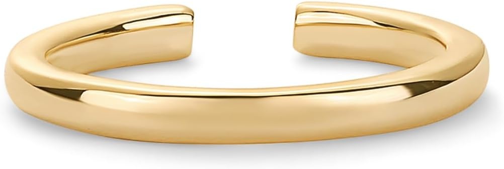 image:imagePAVOI 18K Gold Plated Toe Rings for Women Trendy CrissCross and Classic Band Toe Ring2 Millimeters