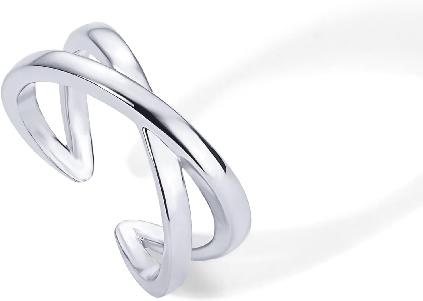 image:imagePAVOI 18K Gold Plated Toe Rings for Women Trendy CrissCross and Classic Band Toe RingCriss Cross