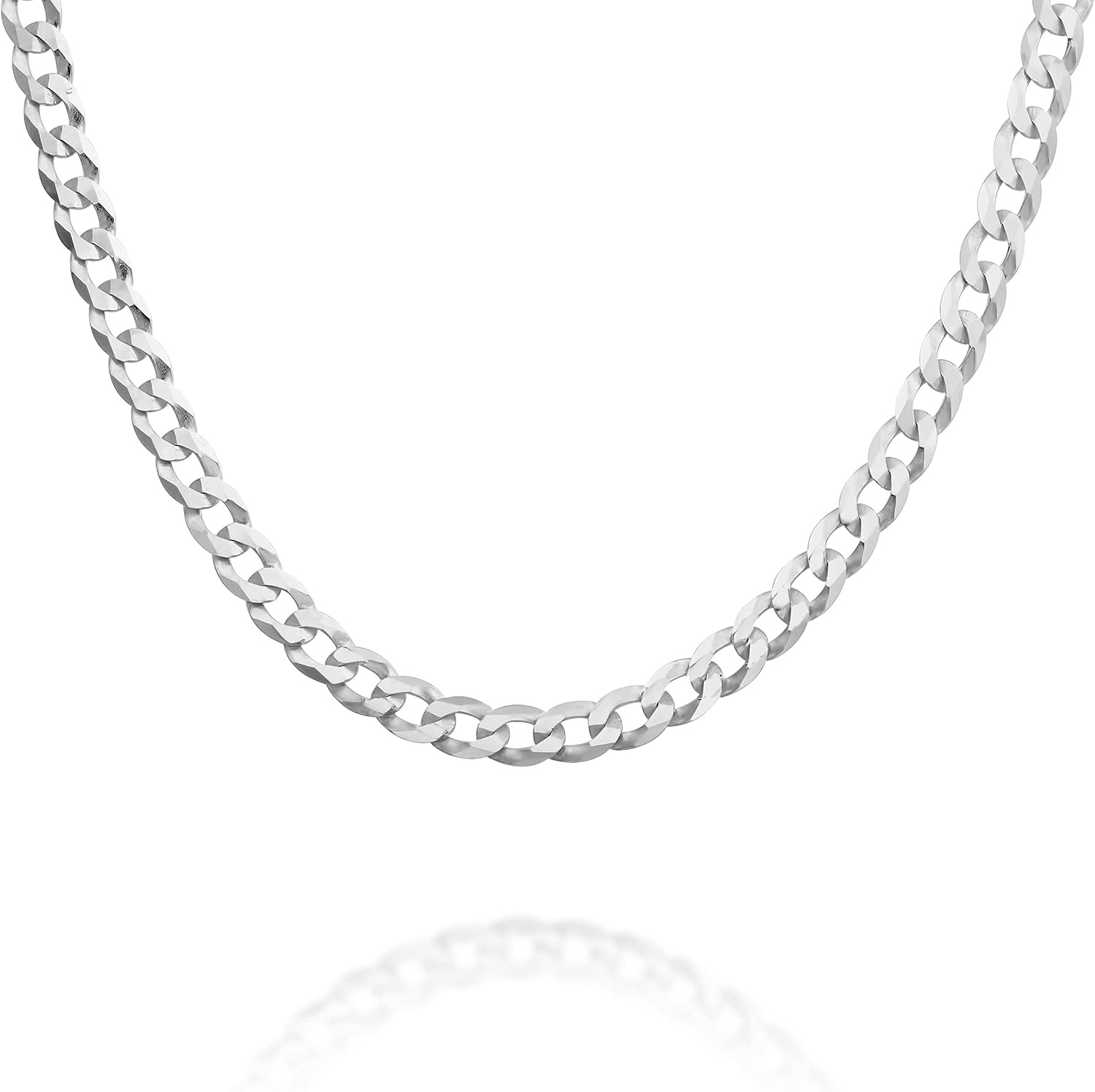 image:imagePAVOI 22K Gold Plated Chain Necklace For Women Italian Solid 925 Sterling Silver Necklace for Men Cuban Link Rope Snake amp Rope DiamondCut Herringbone Trendy Unisex JewelryWhite Gold