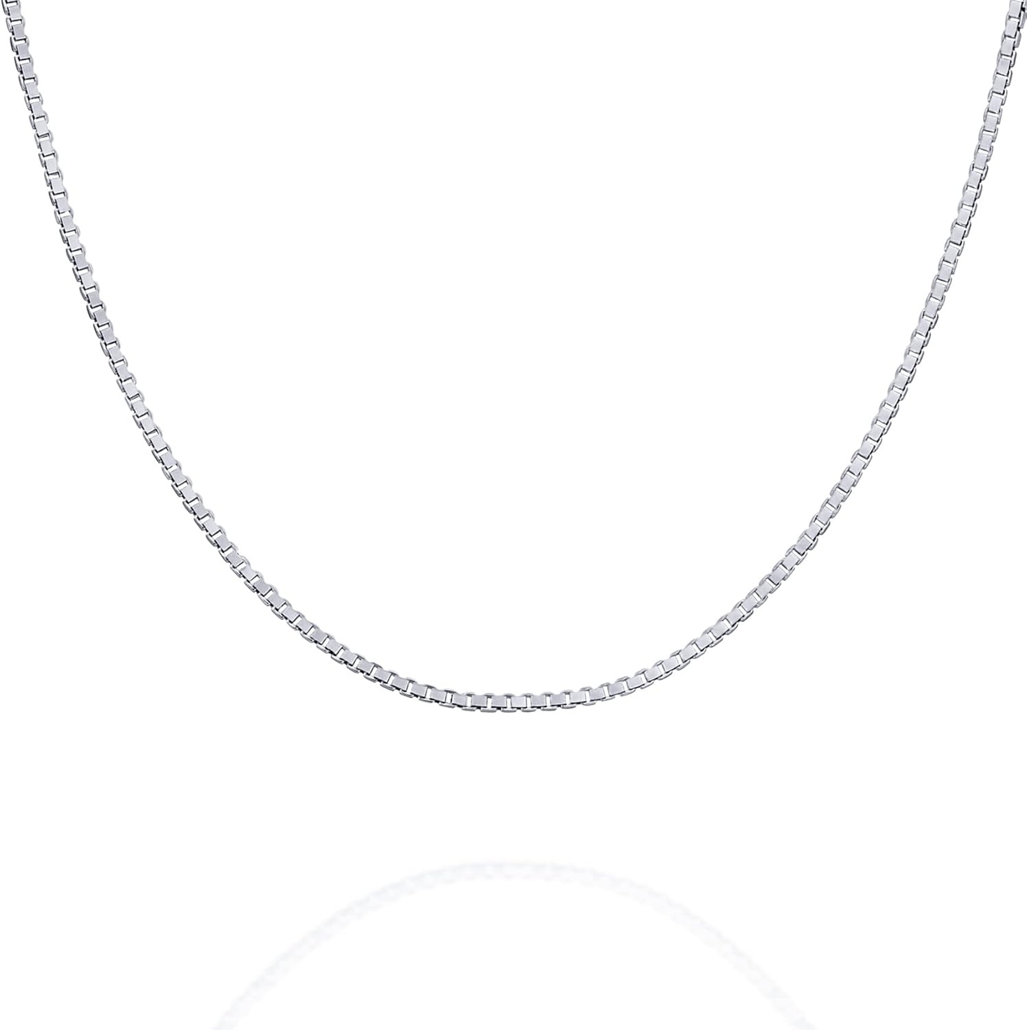 image:imagePAVOI 22K Gold Plated Chain Necklace For Women Italian Solid 925 Sterling Silver Necklace for Men Cuban Link Rope Snake amp Rope DiamondCut Herringbone Trendy Unisex JewelryWhite Gold