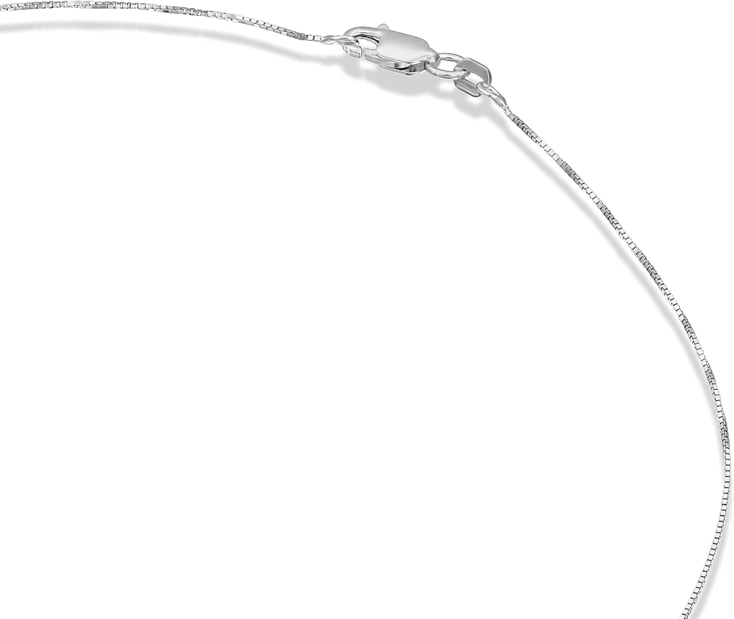 image:imagePAVOI 22K Gold Plated Chain Necklace For Women Italian Solid 925 Sterling Silver Necklace for Men Cuban Link Rope Snake amp Rope DiamondCut Herringbone Trendy Unisex JewelryWhite Gold