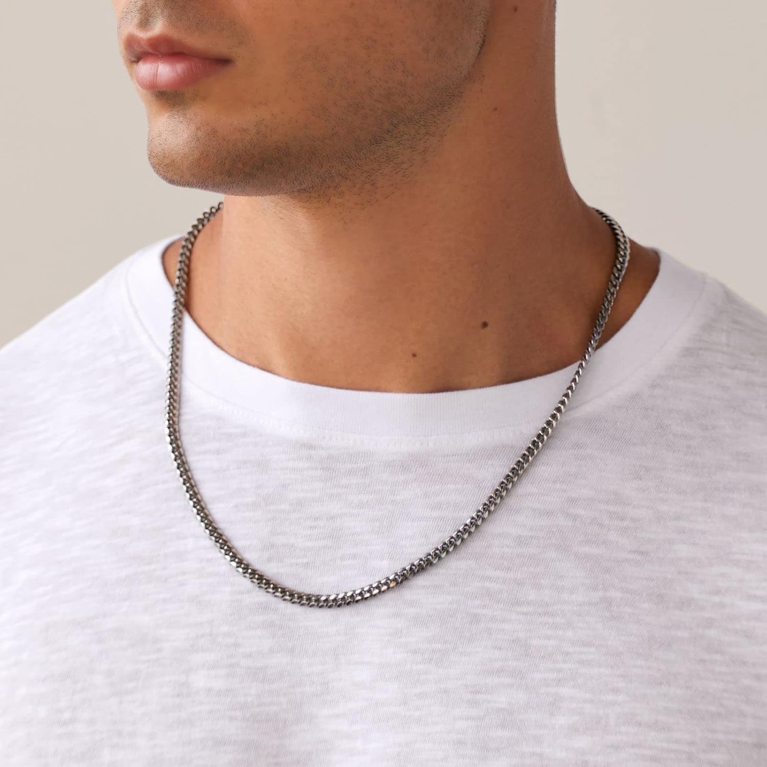 image:imagePAVOI 22K Gold Plated Chain Necklace For Women Italian Solid 925 Sterling Silver Necklace for Men Cuban Link Rope Snake amp Rope DiamondCut Herringbone Trendy Unisex JewelryYellow Gold