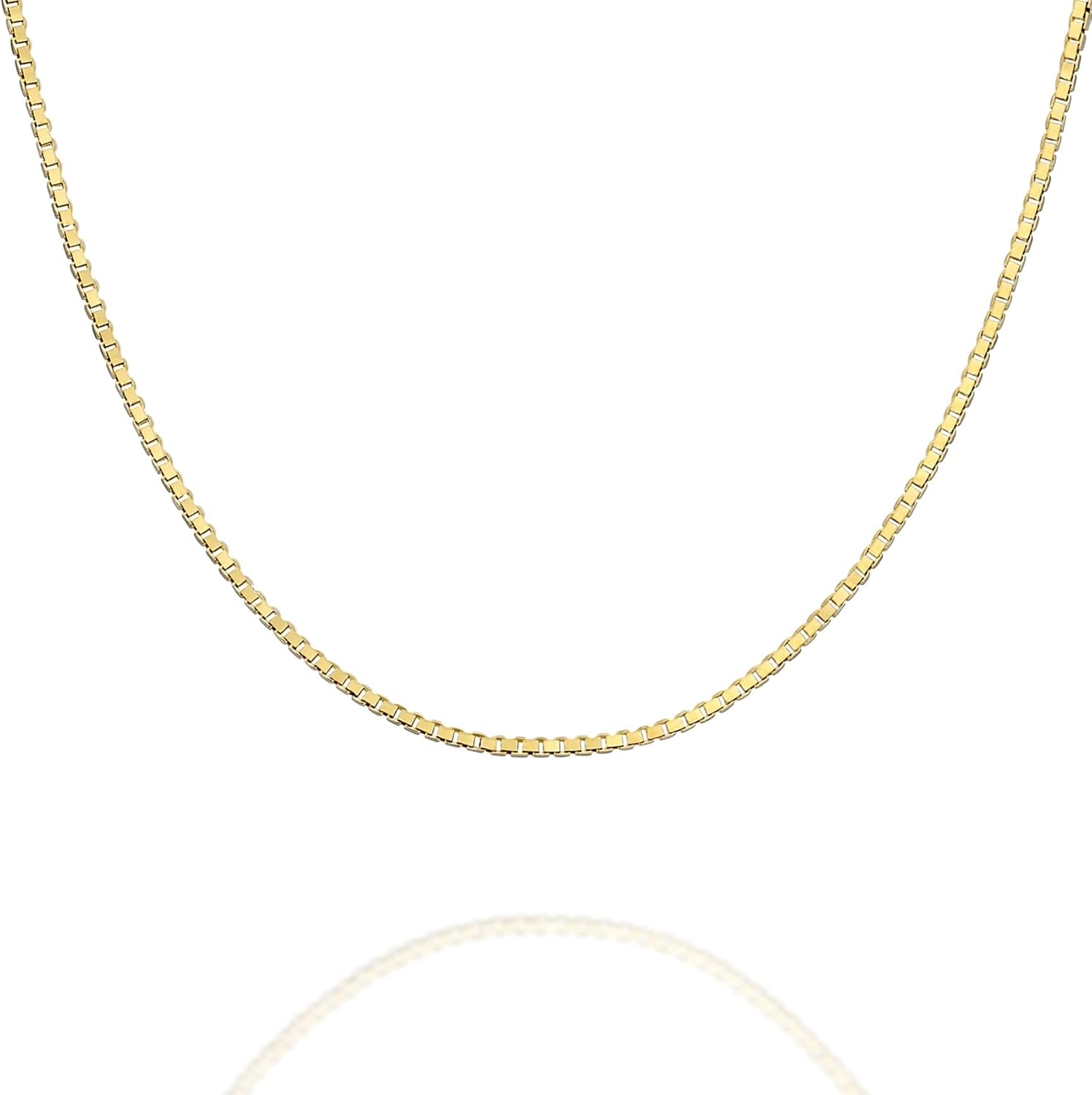image:imagePAVOI 22K Gold Plated Chain Necklace For Women Italian Solid 925 Sterling Silver Necklace for Men Cuban Link Rope Snake amp Rope DiamondCut Herringbone Trendy Unisex JewelryYellow Gold