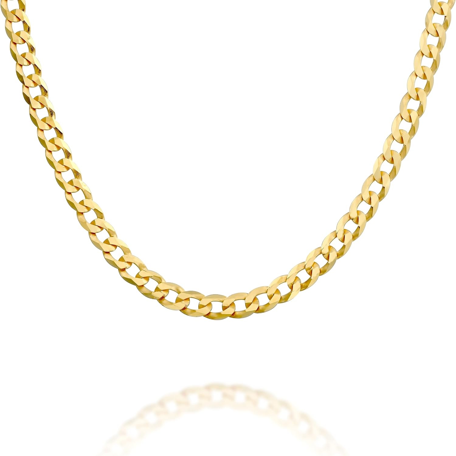 image:imagePAVOI 22K Gold Plated Chain Necklace For Women Italian Solid 925 Sterling Silver Necklace for Men Cuban Link Rope Snake amp Rope DiamondCut Herringbone Trendy Unisex JewelryYellow Gold
