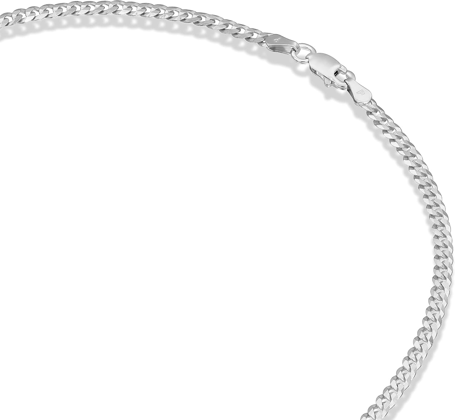 image:imagePAVOI 22K Gold Plated Chain Necklace For Women Italian Solid 925 Sterling Silver Necklace for Men Cuban Link Rope Snake amp Rope DiamondCut Herringbone Trendy Unisex JewelryWhite Gold