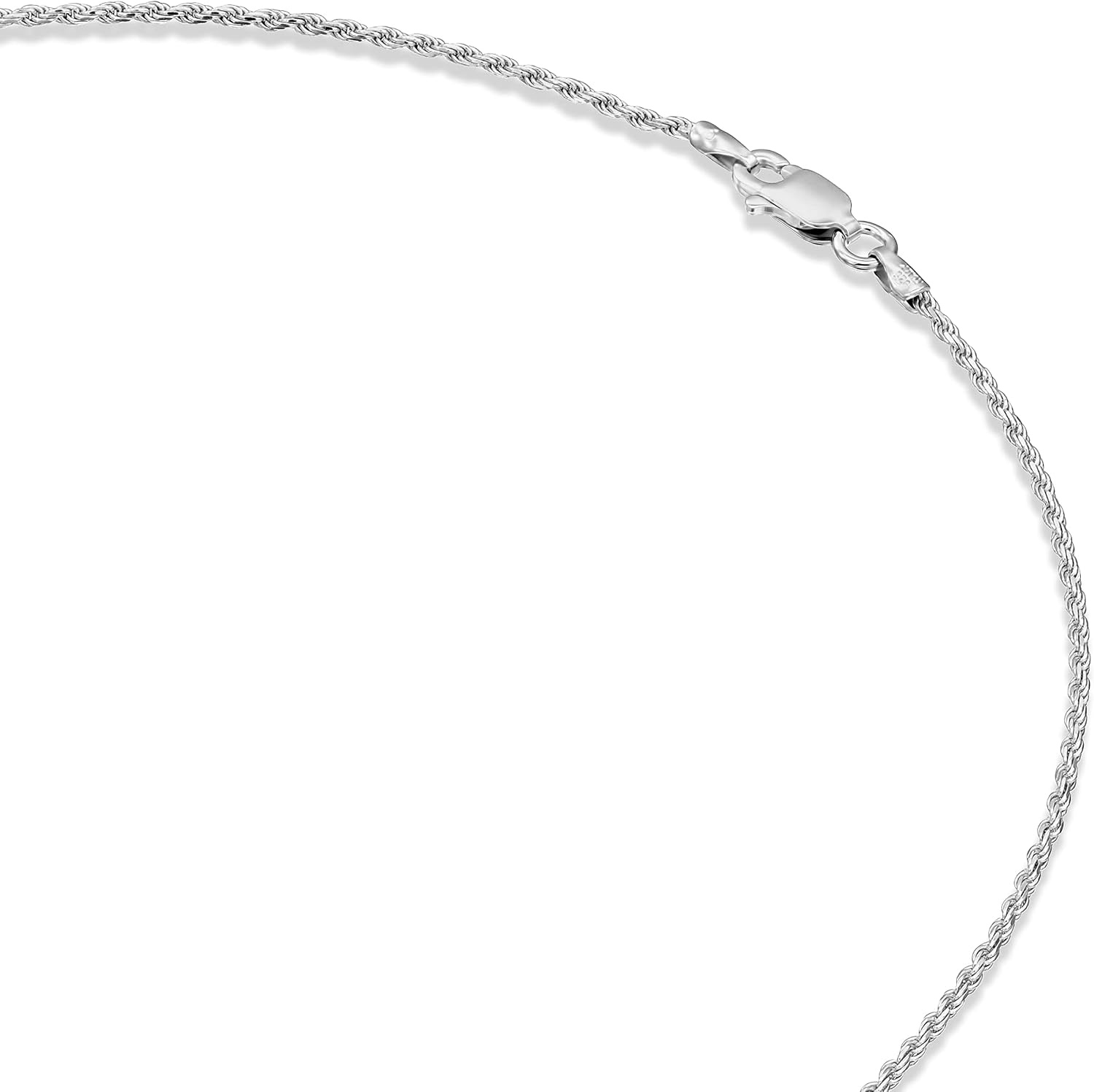image:imagePAVOI 22K Gold Plated Chain Necklace For Women Italian Solid 925 Sterling Silver Necklace for Men Cuban Link Rope Snake amp Rope DiamondCut Herringbone Trendy Unisex JewelryWhite Gold