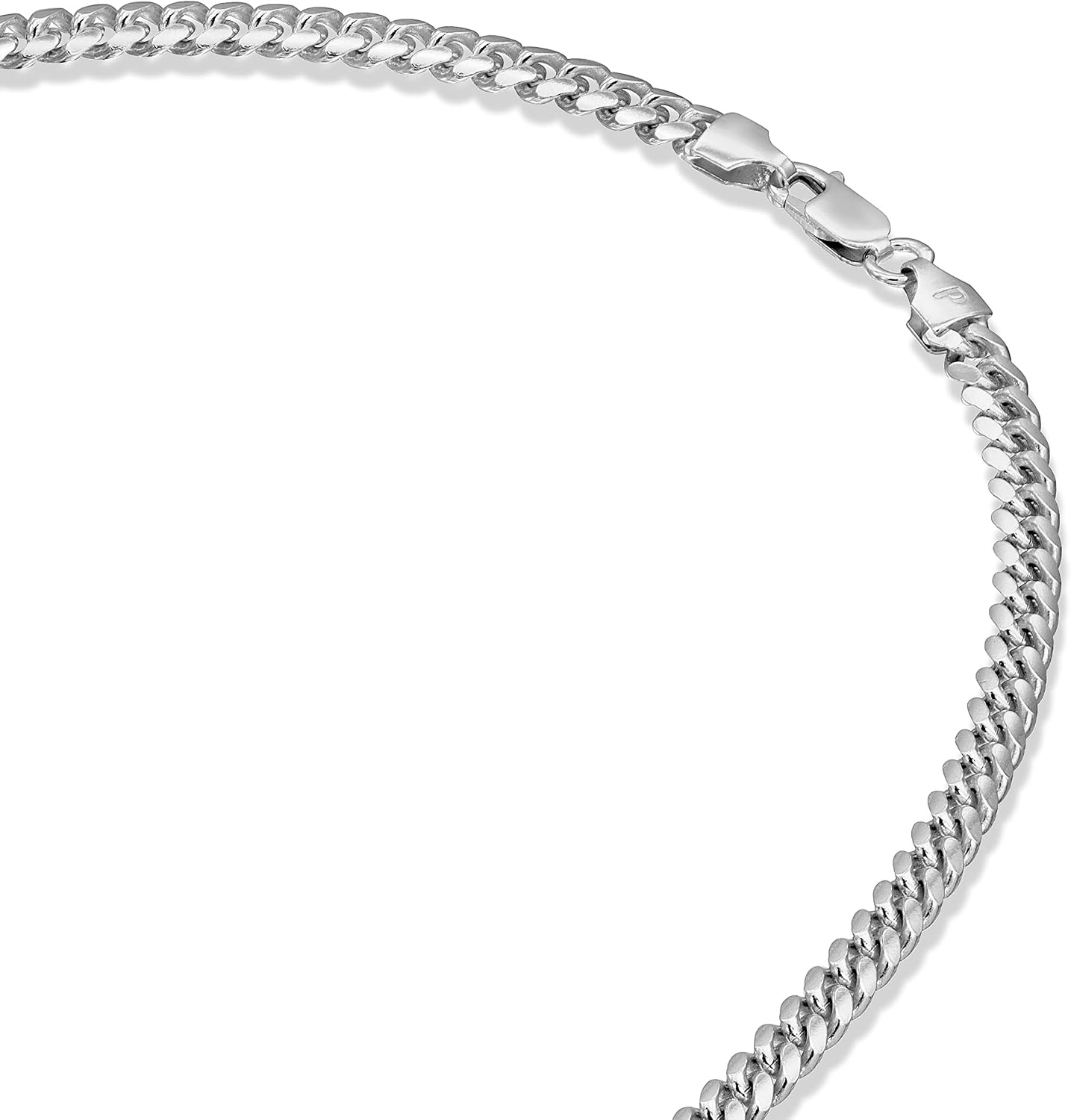 image:imagePAVOI 22K Gold Plated Chain Necklace For Women Italian Solid 925 Sterling Silver Necklace for Men Cuban Link Rope Snake amp Rope DiamondCut Herringbone Trendy Unisex JewelryWhite Gold