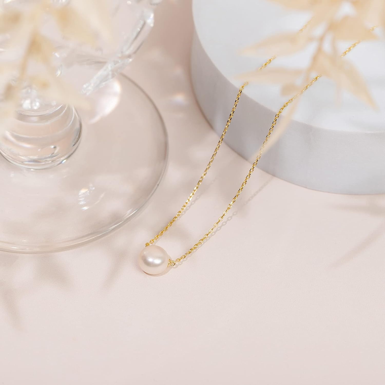 image:imagePAVOI Handpicked AAA Freshwater Cultured Single Pearl Necklace Pendant Gold Necklaces for WomenYellow Gold