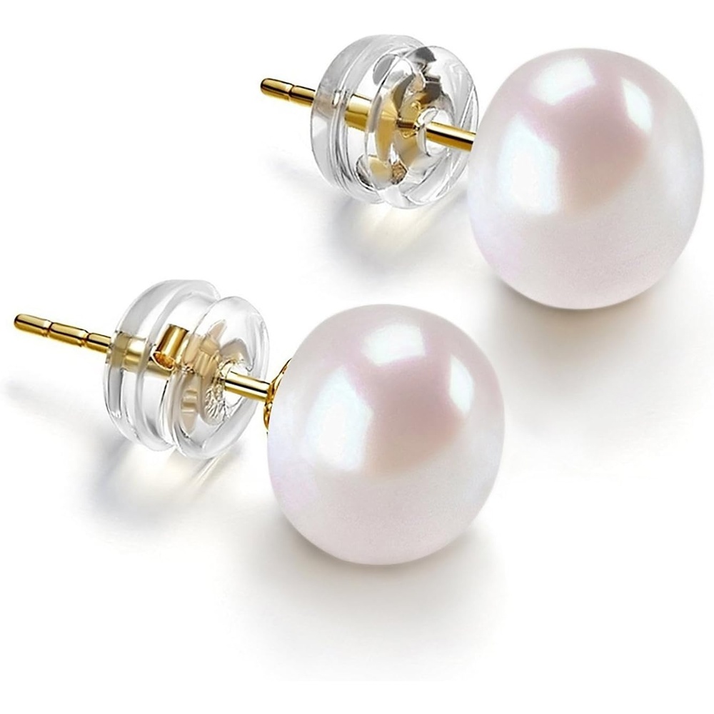 image:imagePAVOI 14K Gold AAA Handpicked Freshwater Cultured Pearl Earrings Studs9510mm