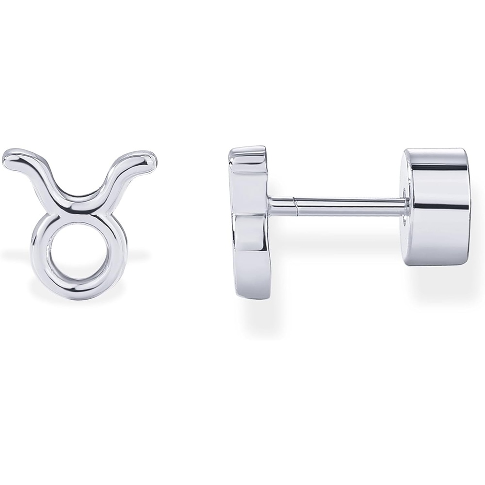 image:imagePAVOI 14K Gold Plated 925 Sterling Silver Posts Zodiac Sign Flat Back Earring Studs Birthday Gift for Women Astrology Earring PairTaurus