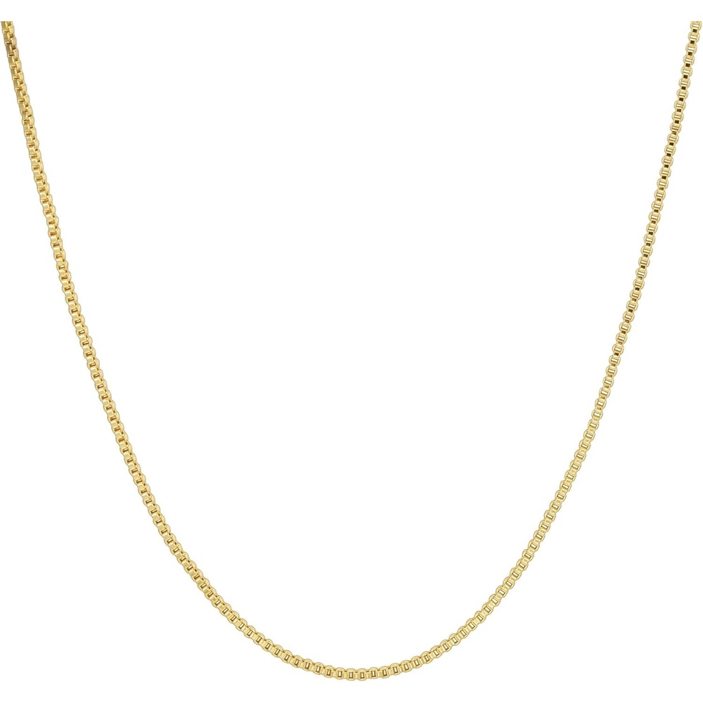 image:imagePAVOI 14K Gold Plated Adjustable Link Chain Necklace for Women Box Rope Sphere Bead Serpentine Anchor Mariner Gold Chain Necklaces18K Yellow Gold Vermeil