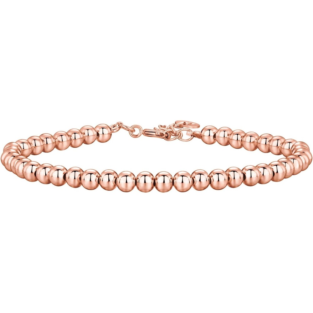 image:imagePAVOI 14K Gold Plated Beaded Bracelet for Women  Stackable Gold Bead Bracelet  Adjustable Dainty Gold JewelryRose Gold