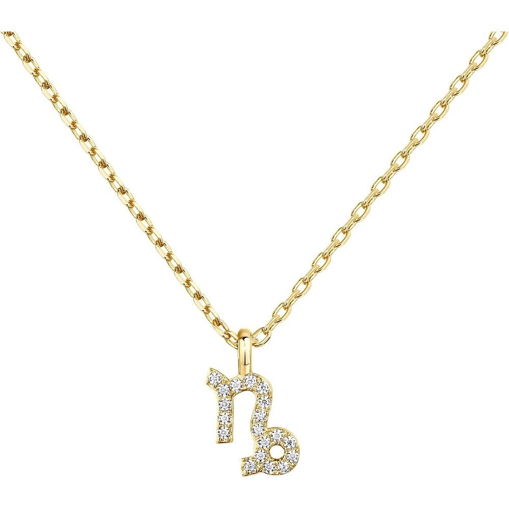 image:imagePAVOI 14K Gold Plated Cubic Zirconia Astrology Necklaces for Women  Zodiac Pendant Jewelry Gifts  Zodiac Sign Pendant NecklacesCapricorn