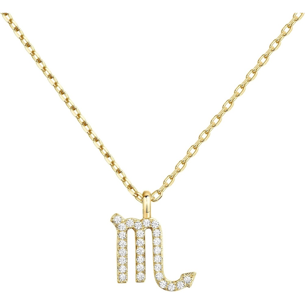 image:imagePAVOI 14K Gold Plated Cubic Zirconia Astrology Necklaces for Women  Zodiac Pendant Jewelry Gifts  Zodiac Sign Pendant NecklacesScorpio